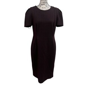 Calvin Klein Black and Red Midi Dress